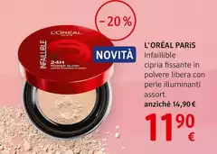 L'oréal - Paris Infaillible Cipria Fissante In Polvere Libera Con Perle Illuminanti Assort. L'oréal - Paris Infaillible Cipria Fissante In Polvere Libera Con Perle Illuminanti Assort.
