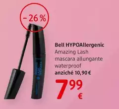 Bell Hypoallergenic - Amazing Lash Mascara Allungante Waterproof Bell Hypoallergenic - Amazing Lash Mascara Allungante Waterproof