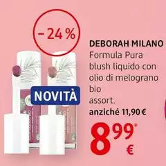 Deborah - Milano Formula Pura Blush Liquido Con Olio Di Melograno Bio Assort.