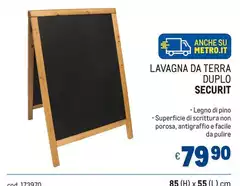 Securit - Lavagna Da Terra Duplo