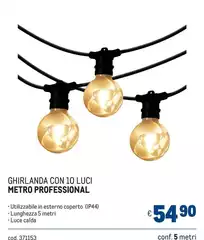Luce - Ghirlanda Con 10 Luci Luce - Ghirlanda Con 10 Luci