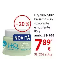 Hq - Skincare Balsamo Viso Struccante E Nutriente 80 G