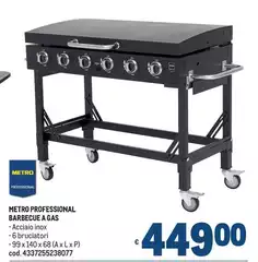 Metro Professional Barbecue A Gas Metro Professional Barbecue A Gas