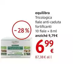 Equilibra - Tricologica Fiale Anti-caduta Fortificanti 10 Fiale × 8 Ml