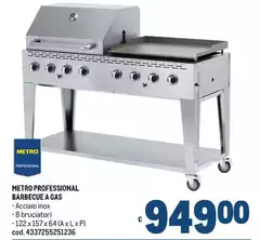 Metro Professional Barbecue A Gas