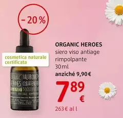 Organic Heroes - Siero Viso Antiage Rimpolpante 30 Ml