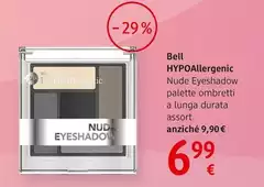 Bell Hypoallergenic - Nude Eyeshadow Palette Ombretti A Lunga Durata Assort.