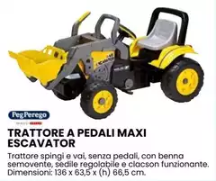 Maxi - Trattore A Pedali Escavator Maxi - Trattore A Pedali Escavator