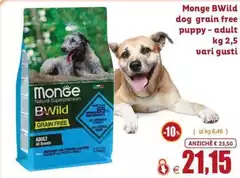 Monge - Bwild Dog Grain Free Puppy-adult Monge - Bwild Dog Grain Free Puppy-adult