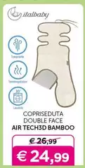 Italbaby - Copriseduta Double Face Air Tech3d Bamboo Italbaby - Copriseduta Double Face Air Tech3d Bamboo