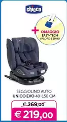 Seggiolino Auto Unico Evo 40-150 Cm