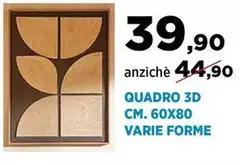 Quadro 3d Cm. 60x80 Varie Forme Quadro 3d Cm. 60x80 Varie Forme