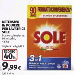 Sole - Detersivo In Polvere Per Lavatrice Sole - Detersivo In Polvere Per Lavatrice