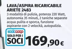 Ariete - Lava/Aspira Ricaricabile 2483
