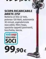 Ariete - Scopa Ricaricabile 2757