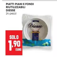 Diesse - Piatti Piani E Fondi Riutilizzabili