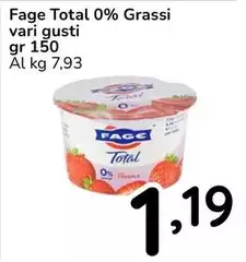 Fage - Total 0% Grassi