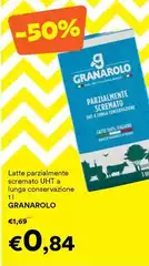 Granarolo - Latte Parzialmente Scremato UHT A Lunga Conservazione