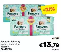 Pampers - Pannolini Baby-Dry Taglie E Dimensioni Assortite Pampers - Pannolini Baby-Dry Taglie E Dimensioni Assortite