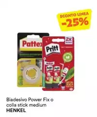 Henkel - Biadesivo Power Fix O Cola Stick Medium Henkel - Biadesivo Power Fix O Cola Stick Medium