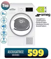 Smeg - Asciugatrice DHEX08EC Smeg - Asciugatrice DHEX08EC