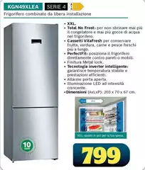 Whirlpool - KGN49XLEA Serie 4 Frigorifero Combinato Da Libera Installazione