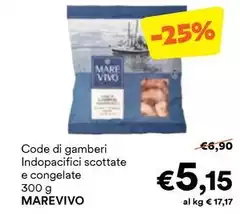 Marevivo - Code Di Gamberi Indopacifici Scottate E Congelate Marevivo - Code Di Gamberi Indopacifici Scottate E Congelate