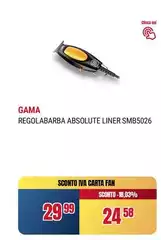 Gama healthcare - Regolabarba Absolute Liner Smb5026