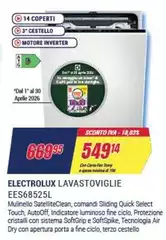 Electrolux - EES68525L A scomparsa totale 14 coperti D Electrolux - EES68525L A scomparsa totale 14 coperti D