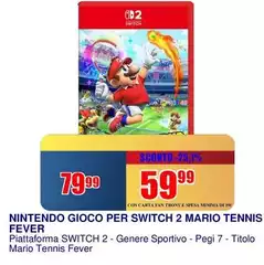 Nintendo - Gioco Per Switch 2 Mario Tennis Fever
