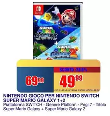 Nintendo - Gioco Per Nitendo Switch Super Mario Galaxy 1+2