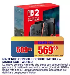 Nintendo - Console Giochi Switch 2+ Mario Kart World