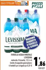 Levissima - Fardello Acqua Minerale