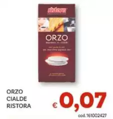 Orzo crem - Cialde Ristora Orzo crem - Cialde Ristora