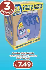 Ace - Classico Igienizzante Detersivo Liquido Lavatrice