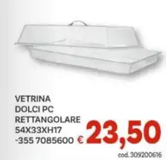 Vetrina Dolci Pc Rettangolare