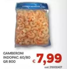 Gamberoni Indopac. 60/80 Gr 800 Gamberoni Indopac. 60/80 Gr 800