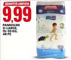 Pannolini X-Large, 15-30 Kg, 48 Pz Pannolini X-Large, 15-30 Kg, 48 Pz