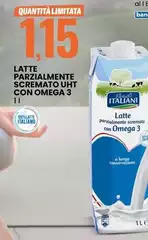 Omega - Latte Parzialmente Scremato UHT Con  3