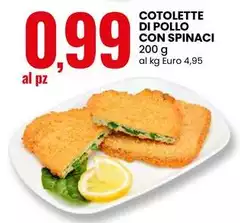 Cotolette Di Pollo Con Spinaci