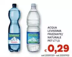 Levissima - Acqua Frizzante/Naturale
