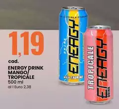 Energy Drink Mango/Tropicale