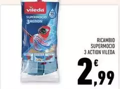 Vileda - Ricambio Supermocio 3 Action