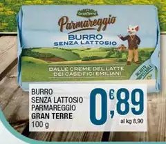 Granterre - Burro Senza Lattosio Parmareggio