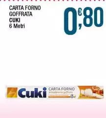 Cuki - Carta Forno Goffrata