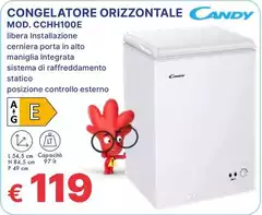 Candy - Congelatore Orizzontale Mod. CCHH100E 