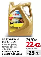 Eni - Selezione Olio Per Auto Eni - Selezione Olio Per Auto