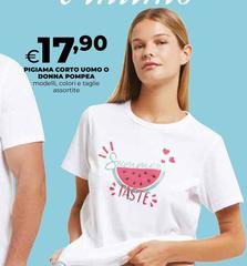 Pompea - Pigiama Corto Uomo O Donna