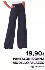 Pantaloni Donna Modello Palazzo