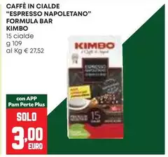 Kimbo - Caffè In Cialde Espresso Napoletano Formula Bar
